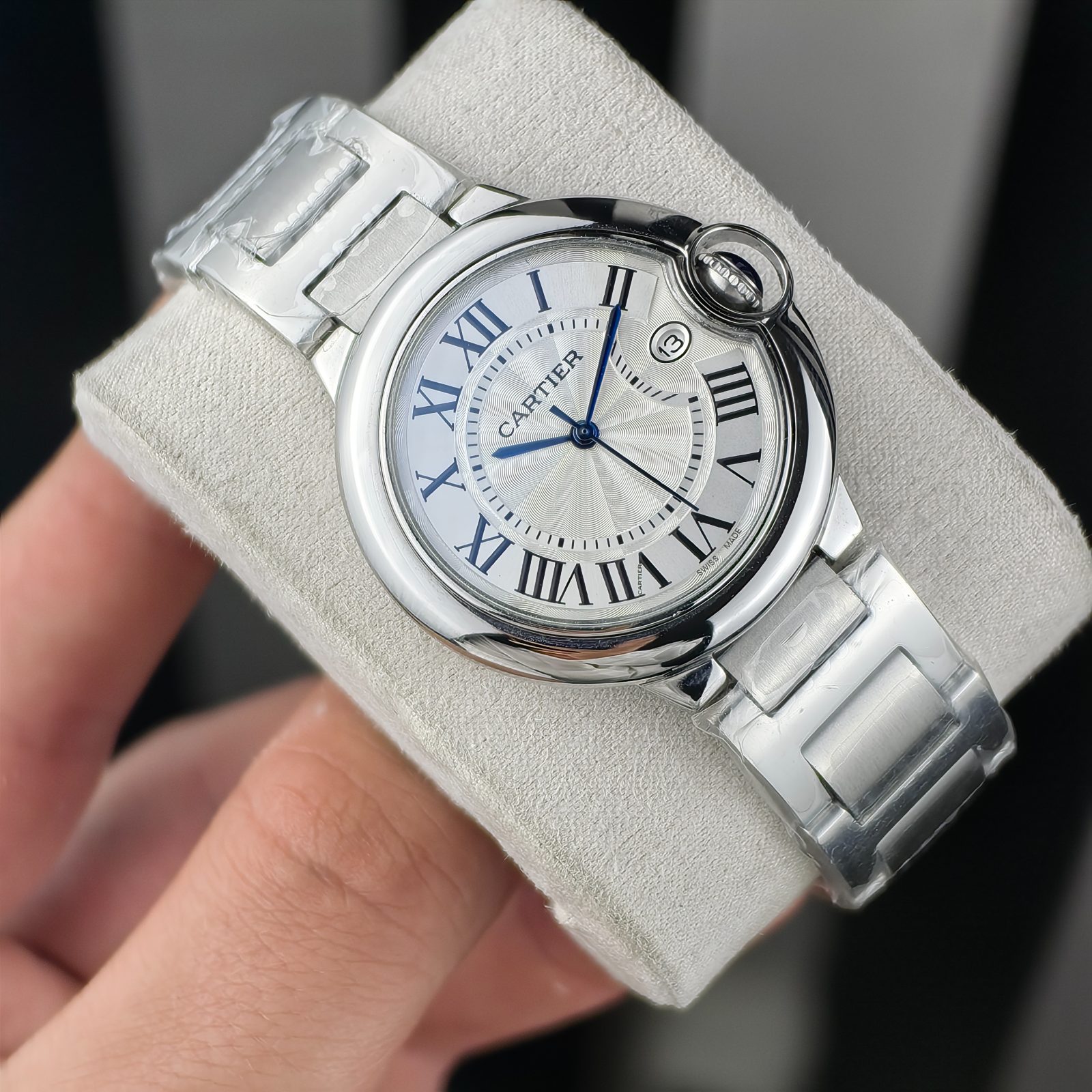 Cartier Baloon Blue Silver Medium