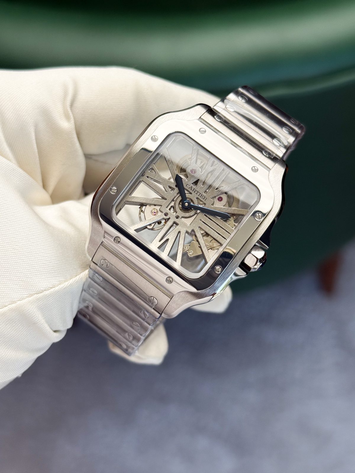 Cartier Santos Skleton Large